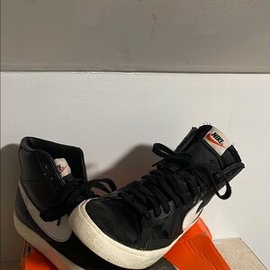 Nike Black and White High-Top Sneakers